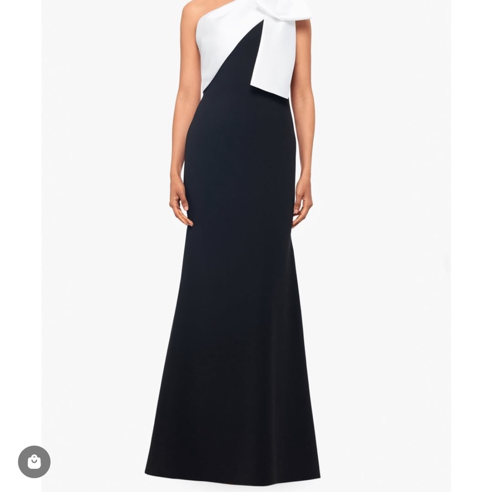 Elegant Black and White One-Shoulder Dress